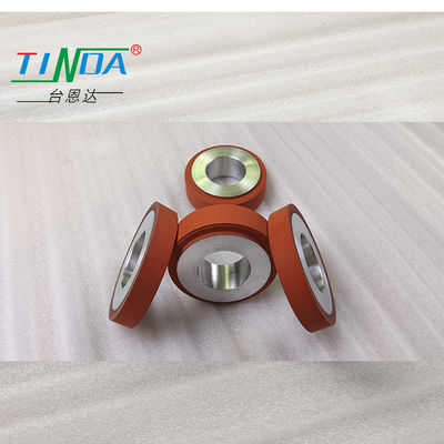 Resistencia al deslizamiento Roller de placa de rueda de recubrimiento de silicona para aplicaciones de temperatura