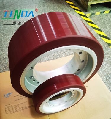 Rueda de carga de accionamiento de robot AGV personalizada con capacidad de carga y rodamiento de bolas