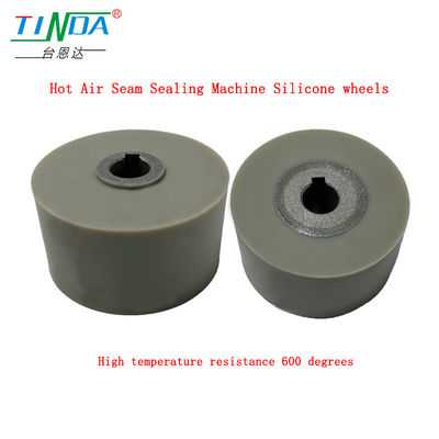 Ruedas de silicona gris de 350 grados centígrados resistentes al calor para la máquina de sellado de costura de aire caliente de costura de costura NAWON