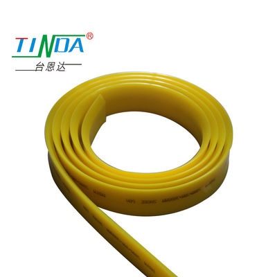 Impresión de pantalla amarilla personalizable Squeegee Rollo de goma 60-90 Shore A Dureza