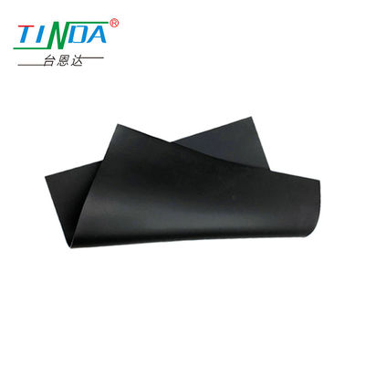 Hoja de caucho conductor negro altamente flexible para protección EMI