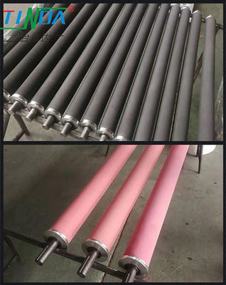 Roller de película de plástico no adhesivo Roller de guía de caucho de plátano Resistencia a los rayos UV