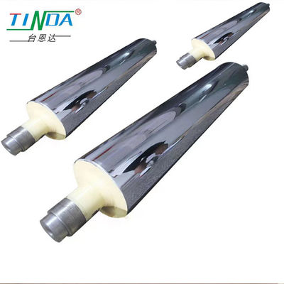 Roller industrial de metal con superficie especular de bajo nivel de vibración