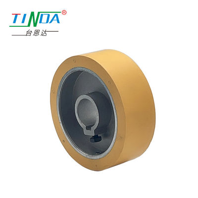Roller de ruedas de goma OEM para máquinas de envoltura de perfiles de madera