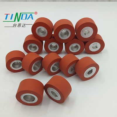 Superficie lisa Alta temperatura de 350 grados Elastomérico de silicona rueda de rodillo para PFAFF