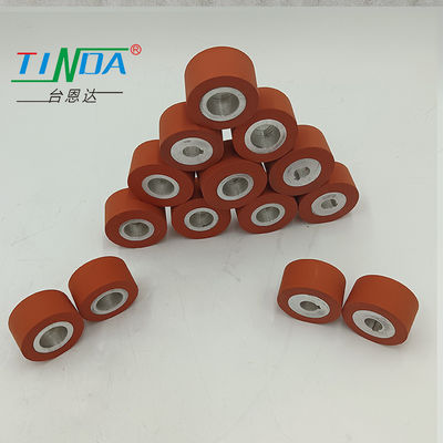 Superficie lisa de alta temperatura 350 grados de silicona rodillo superior baja rueda para PFAFF 8323 máquina de sellado de costura de aire caliente