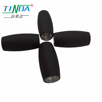 Núcleo metálico y superficie lisa Acero inoxidable PU Rueda de tambor elastomérica para vehículo guiado automático