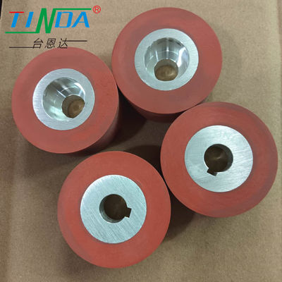 Superficie lisa de alta temperatura 350 grados de silicona rodillo superior baja rueda para PFAFF 8323 máquina de sellado de costura de aire caliente