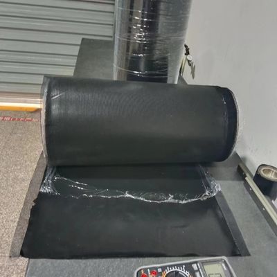 Tejido de malla conductiva de goma de hoja de alta resistencia a la tracción para el traje de entrenamiento
