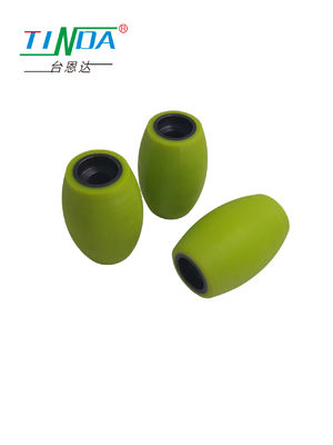 Rueda de mecánica de caucho de poliuretano flexible núcleo de acero inoxidable bajo ruido agarre suave