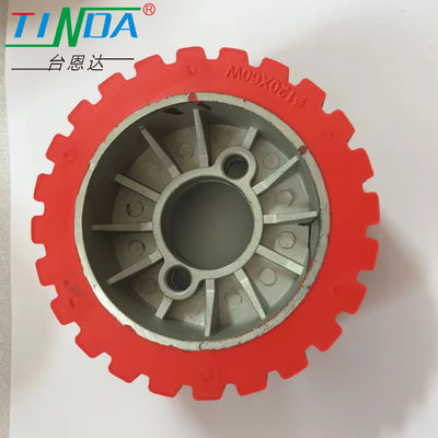 Resistencia al deslizamiento Roller de placa de rueda de recubrimiento de silicona para aplicaciones de temperatura