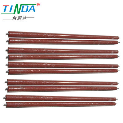 Resistencia al deslizamiento Roller de placa de rueda de recubrimiento de silicona para aplicaciones de temperatura