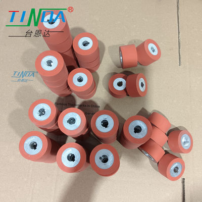 Resistencia al deslizamiento Roller de placa de rueda de recubrimiento de silicona para aplicaciones de temperatura