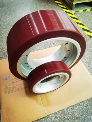 Personalizar una rueda de goma autónoma mejorada para AGV robótico