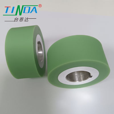 Rodas de alimentación de caucho circulares cilíndricas resistentes a la temperatura Rodillos de costura para máquinas de fabricación de papel