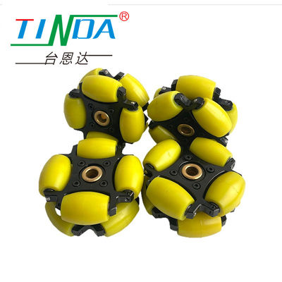 Ruedas de AGV omnidireccionales de carga personalizada con rodamientos de bolas