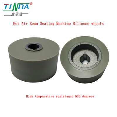 Ruedas de silicona gris de 350 grados centígrados resistentes al calor para la máquina de sellado de costura de aire caliente de costura de costura NAWON