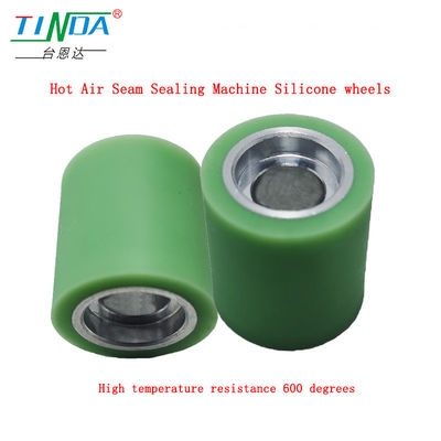 Alta temperatura de aire caliente hasta 750 grados centígrados Ruedas de silicona gomadas para la máquina de sellado de costura de aire caliente YF 301 H&amp;H