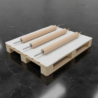 Rodillo de silicona modificado sin aceite de silicona perfecto para la línea de producción de paneles LCD.