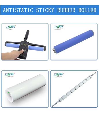 Rollo de silicona pegajoso ideal para la limpieza de la lámina de película FPC