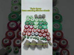 Máquina de sellado de costura de aire caliente caucho hacia abajo ruedas de rodillos con reducción de ruido